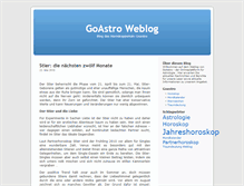 Tablet Screenshot of blog.goastro.de